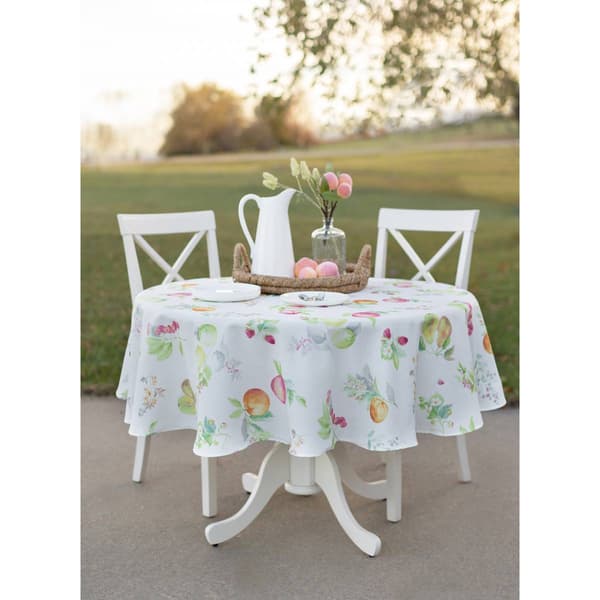 Bright Orchard Textured Tablecloth