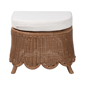 bali & pari Detta Natural Rattan Footstool with Cushion - image 2
