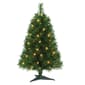 Puleo International 3ft. Pre-Lit Snow Ridge Christmas Fir Tree - image 1