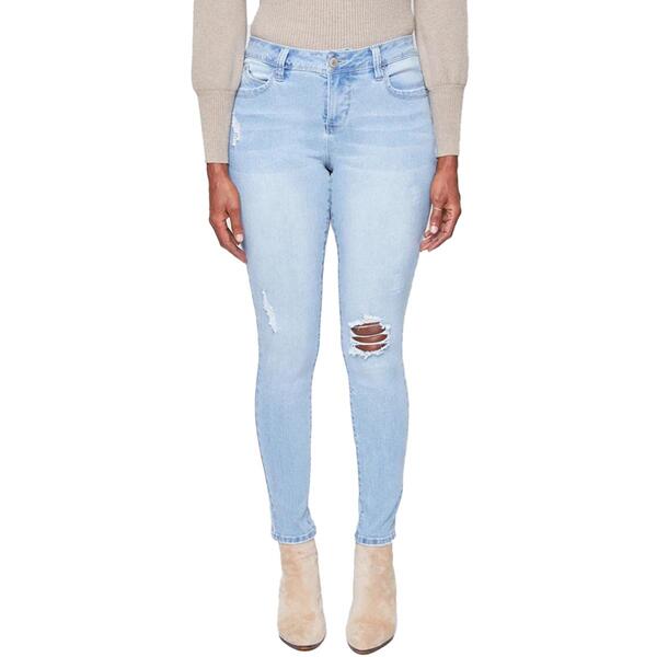 Plus Size Royalty WBB&#40;R&#41; Five-Pocket Crosshatch Skinny Jeans - image 