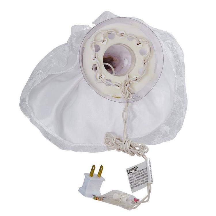 Kurt Adler 10-Light 9in. White Angel Treetop