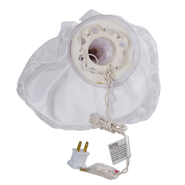 Kurt Adler 10-Light 9in. White Angel Treetop