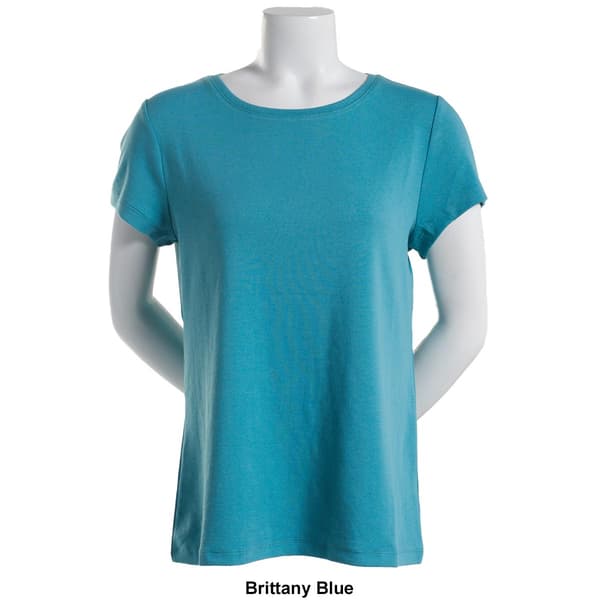 Womens Preswick & Moore&#174; Short Sleeve Crew Neck Tee