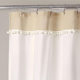 Lush Decor® Adelyn Pom Pom Shower Curtain