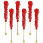 Boscov''s 6pc. Wrapped Strawberry Flavored Rock Candy on a Stick - image 1