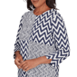 Womens Alfred Dunner Saratoga Springs Chevron Abstract Blouse - image 5