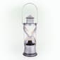 Alpine Small Silver Lantern Decor w/ LED Lights & Timer - image 1