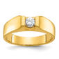 Mens Gentlemens Classics(tm) 14kt. Gold 1/3ctw. Center Diamond Ring - image 1