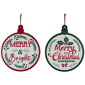 Northlight Merry & Bright Ornament Christmas Wall Signs Set of 2 - image 1