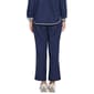 Womens Multiples Pull On Elastic Waist Reversible Ankle Pants - image 2