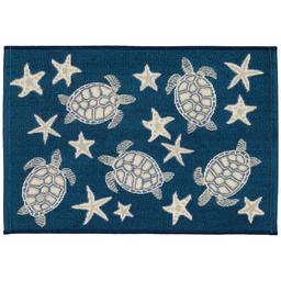 Liora Manne Esencia Turtle and Starfish Rectangular Accent Rug