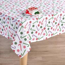Candy Canes & Swirls Tablecloth