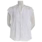 Womens Architect® Cap Sleeve Lace Button Front Blouse - image 2