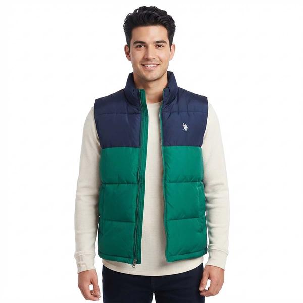 Mens U.S. Polo Assn.(R) Color Block Puffer Vest - image 