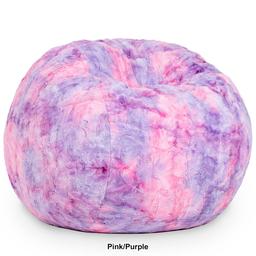Jaxx Saxx 3ft. Cuddle Faux Fur Bean Bag - Tie Dye