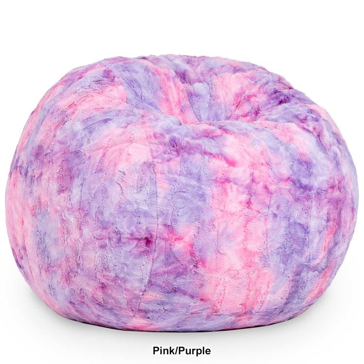 Jaxx Saxx 3ft. Cuddle Faux Fur Bean Bag - Tie Dye