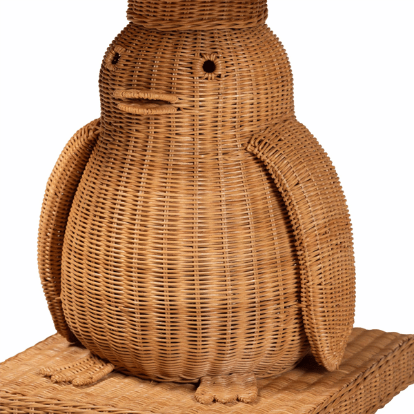 bali & pari Pembroke Handwoven Penguin End Table