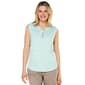 Petite Hasting & Smith Sleeveless Floral Split Neck Blouse - image 1