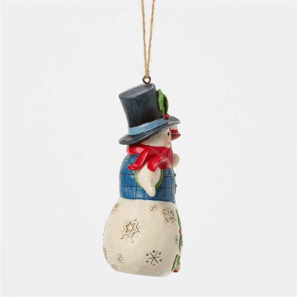 Jim Shore Heartwood Creek Snowman Candy Cane Christmas Ornament