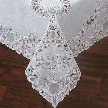 Elrene Crochet Vinyl Lace Tablecloth - Boscov's