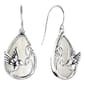 Athra Silver Plated & Opalite Glass Hummingbird Drop Earrings - image 1