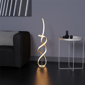 Infibrite Golden 59in. Swirl LED Stepless Dimming Floor Lamp - image 6