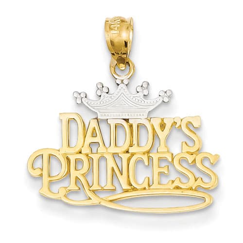 Gold Classics&#40;tm&#41; 14kt. Gold Daddys Princess Pendant - image 