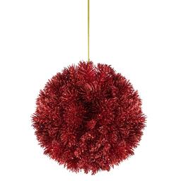 Northlight Seasonal 6in. Glittered Christmas Red Ball Ornament