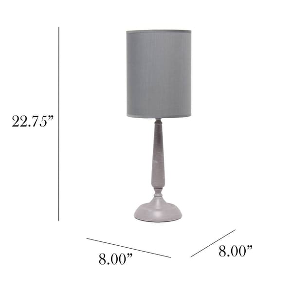 Simple Designs Traditional Candlestick Table Lamp