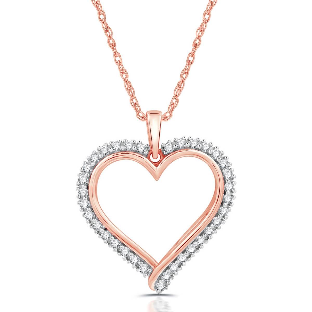Nova Star(R) Lab Grown Diamond Two-Tone Heart Pendant