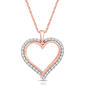 Nova Star(R) Lab Grown Diamond Two-Tone Heart Pendant - image 1