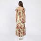 Womens Luxology Flutter Sleeve Floral Tier Midi Dress - image 2