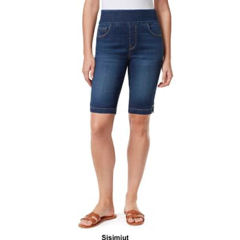 Womens Gloria Vanderbilt Amanda Pull On Denim Bermuda Shorts - Boscov's