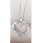 Diamond Classics(tm) Sterling 1/10ctw. Heart Pendant Necklace - image 1