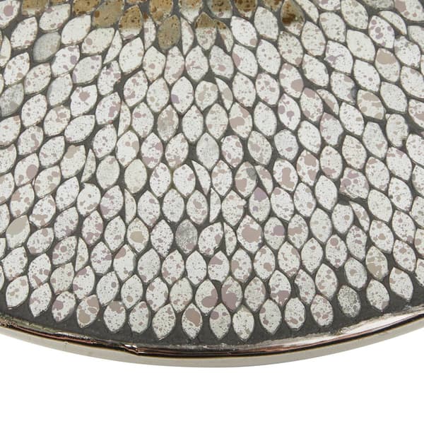 9th & Pike® Silver Aluminum Glam Coffee Table