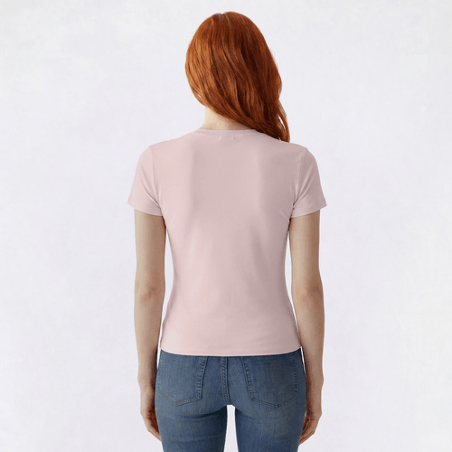 Juniors 7th & Hudson Double Layer Crew Neck Tee