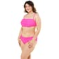 Juniors Plus YMI(R) 2pc. Solid Bandeau Bikini Swim Set - image 1