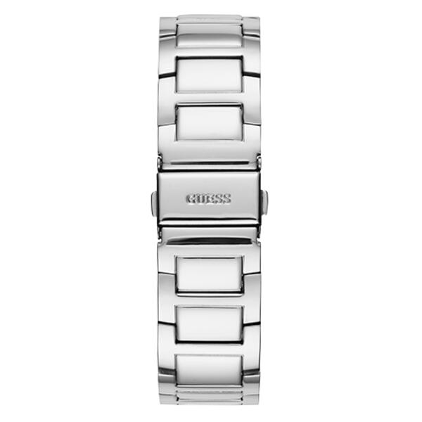 Womens Guess Silver-Tone & Crystal Accented Watch - U1156L1