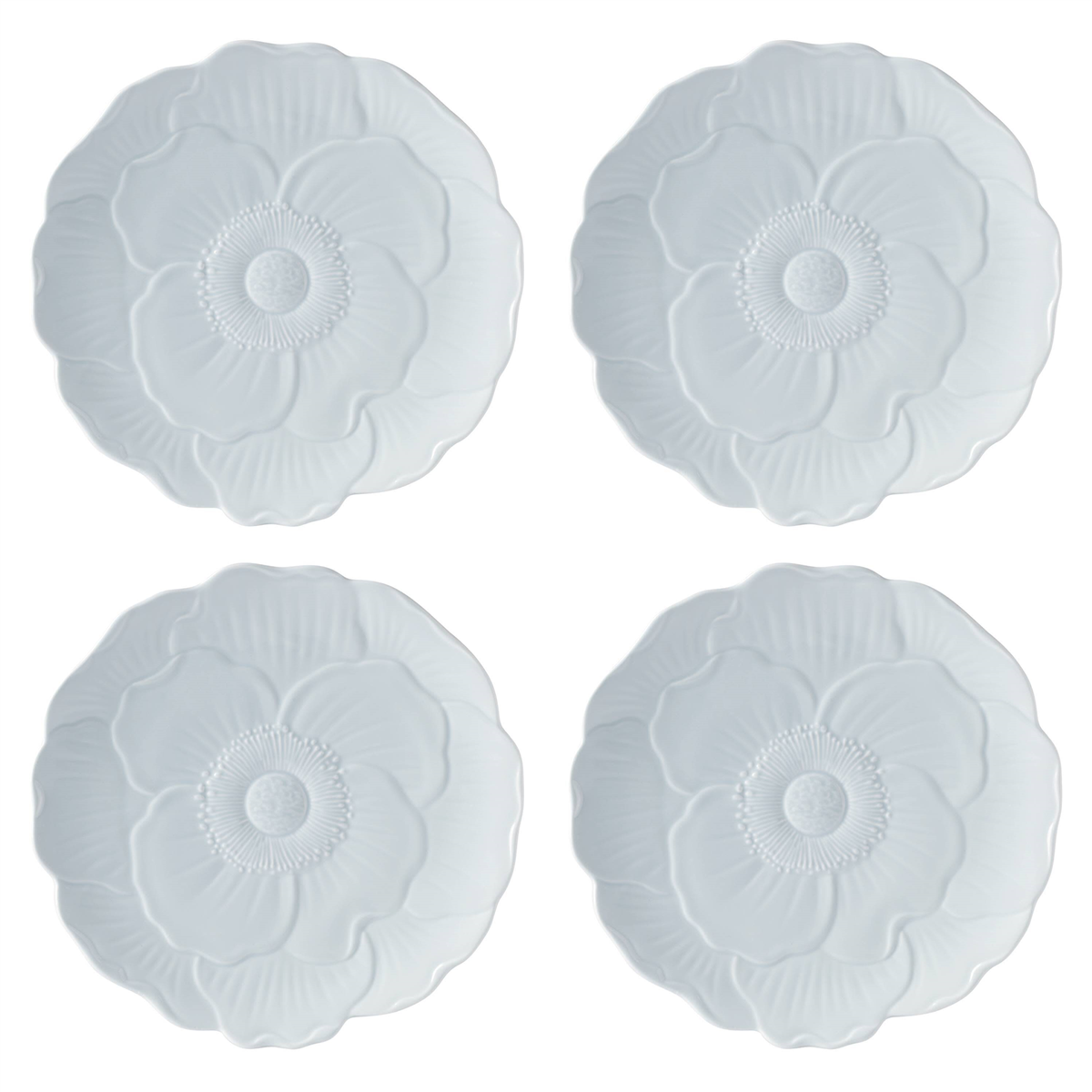 Lenox(R) Butterfly Meadow(R) Floral Blue Accent Plates - Set of 4