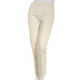 Womens Multiples Slim-Sation Solid Pull On Ankle Pants