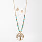Ashley Cooper(tm) Gold Plated Tree of Life Pendant & Earring Set - image 1