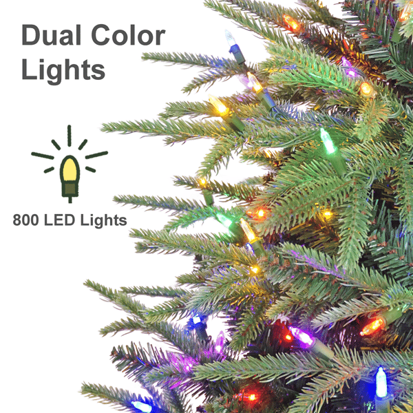 Puleo International 6.5ft. Pre-Lit LED Fraser Fir Christmas Tree