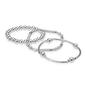 Design Collection 3pc. Mesh & Diamond Cut Detail Bracelet Set - image 1