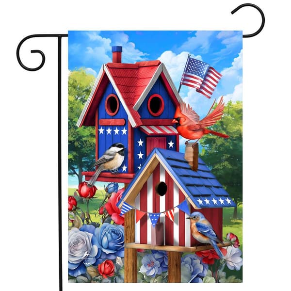 Briarwood Lane Home of the Free Birdhouse Garden Flag - image 