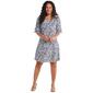 Womens Harper 241 Double Ruffle Sleeve Floral Fit & Flare Dress - image 1