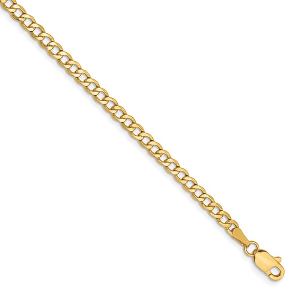 Gold Classics&#40;tm&#41; 2.85mm. 14kt. Semi Solid Curb Link Anklet