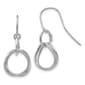 Gold Classics&#40;tm&#41; 14kt. White Twisted Hook Dangle Earring - image 1