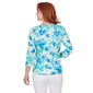 Womens Hearts of Palm Feeling Just Lime Floral Tee - image 2