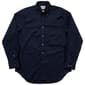 Mens Bill Blass Fitted Dress Shirt - Navy Small Neat Print - image 1