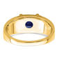 Mens Gentlemen’s Classics™ 14kt. Gold Sapphire & Diamond Ring - image 5